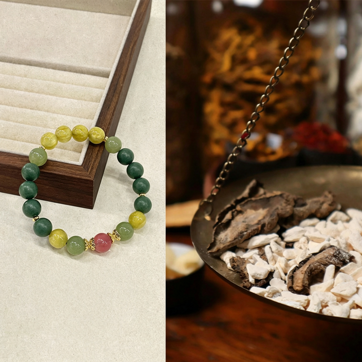 Oriental Aroma Bead Bracelet | Vintage Chinese Style Fragrance Beaded Wrist Bracelet