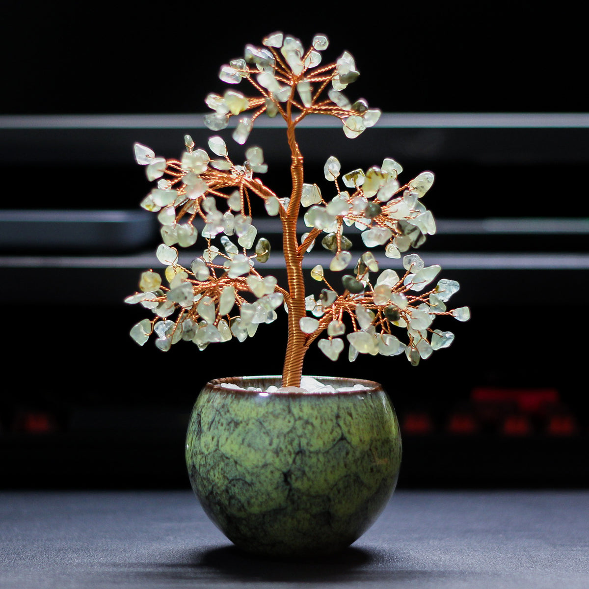 Natural Citrine Chips Crystal Money Tree, Feng Shui Lucky Crystal Ornament for Wealth & Abundance